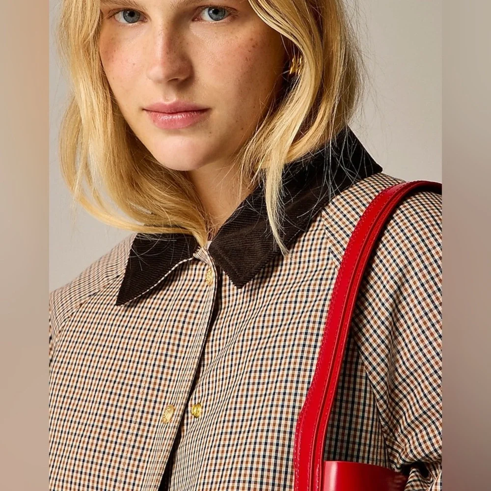 J Crew Long Barn Jacket™ in plaid CC958 - Picture 2 of 7